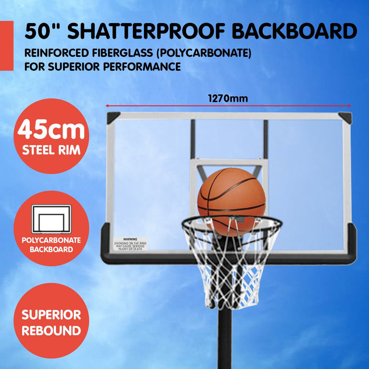 Kahuna Height-Adjustable Basketball Portable Hoop 3.05m-Vivify Co.