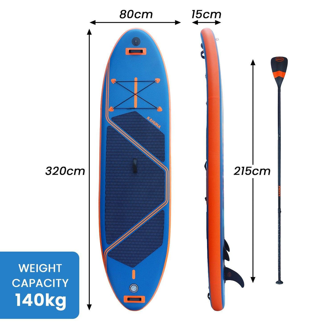 Kahuna Kai 3.2m Premium Inflatable Stand Up Paddle Board-Vivify Co.