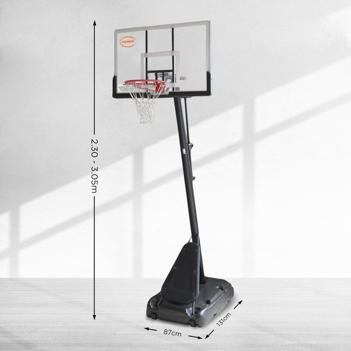 Kahuna Portable Basketball Hoop System 2.3 to 3.05m-Vivify Co.