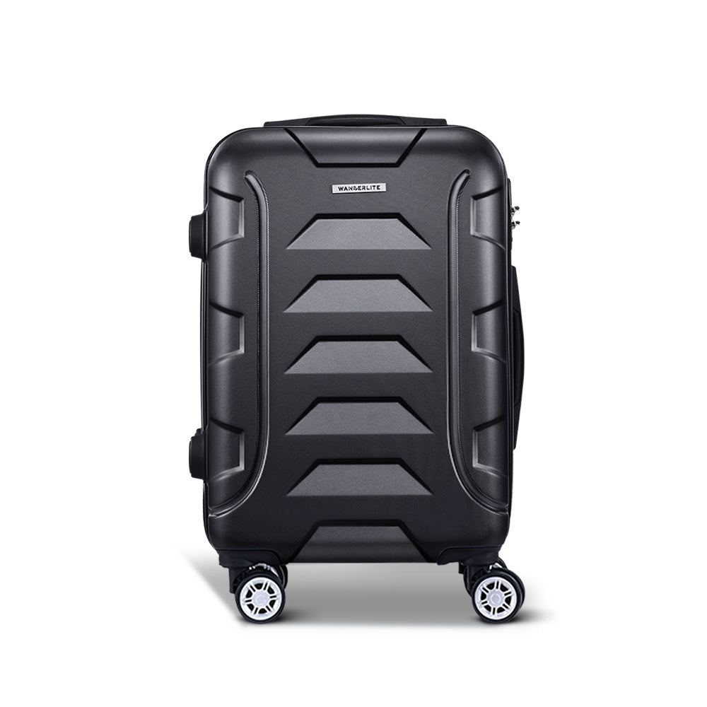 Wanderlite 20" 55cm Hard Case Suitcase - Black