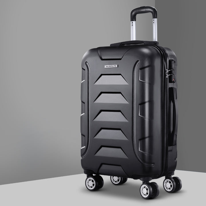Wanderlite 20" 55cm Hard Case Suitcase - Black
