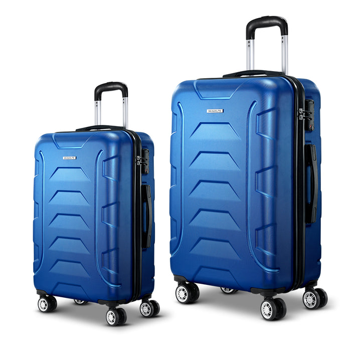 Wanderlite 2-Piece Hard Case Luggage Set - Blue