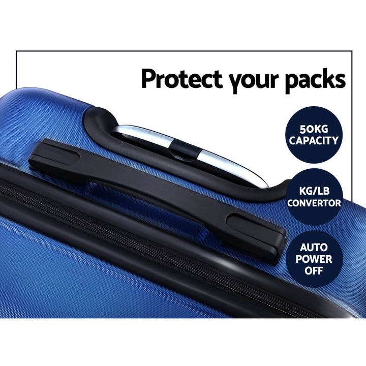 Wanderlite 2-Piece Hard Case Luggage Set - Blue