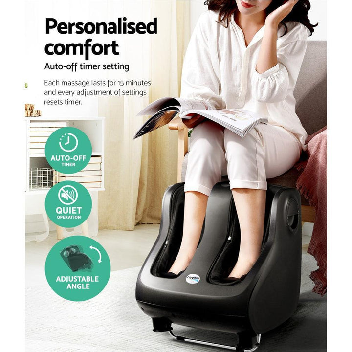 Livemor Foot & Calf Massager - Black-Vivify Co.