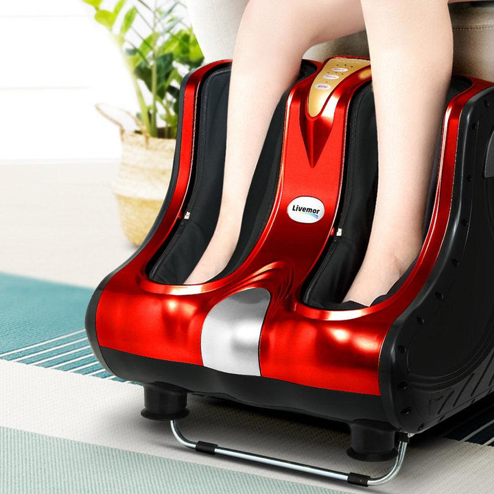 Livemor Foot & Calf Massager - Red-Vivify Co.