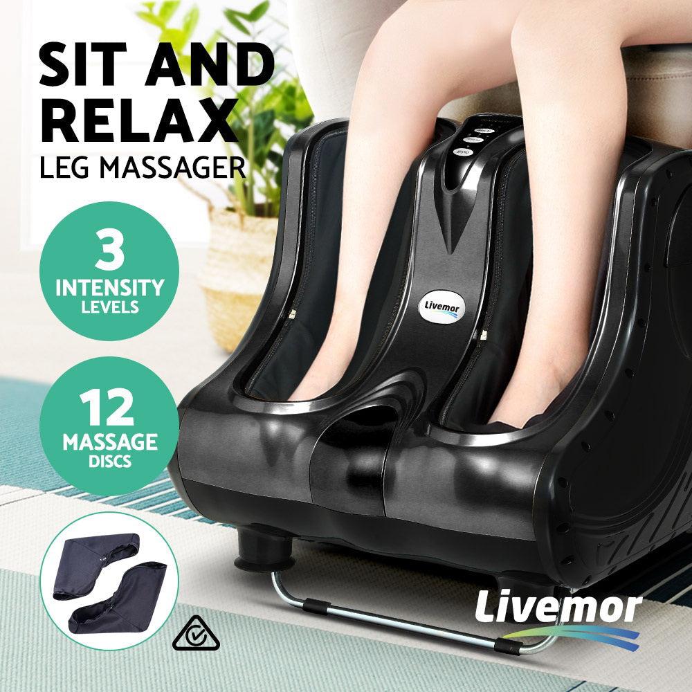 Livemor Foot & Leg Massager - Black-Vivify Co.