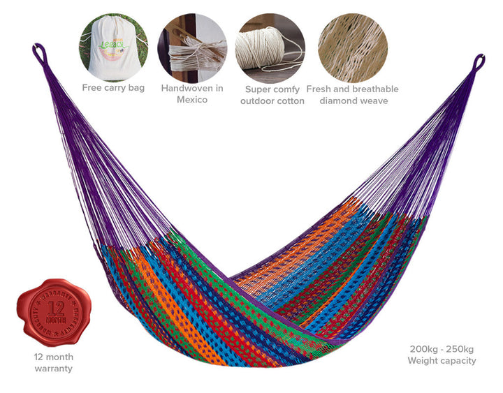 Mayan Legacy Hammock - Family Size - Colorina-Vivify Co.