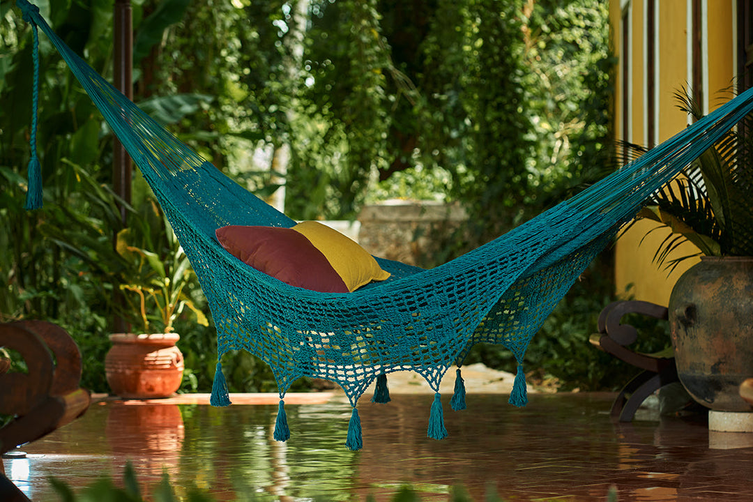 Mayan Legacy Hammock with Hand Crocheted Tassels - King Size - Bondi-Vivify Co.