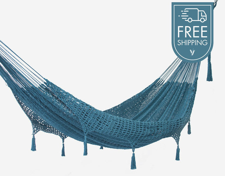 Mayan Legacy Hammock with Hand Crocheted Tassels - King Size - Bondi-Vivify Co.