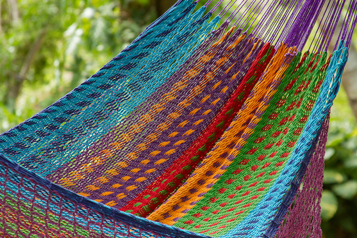 Mayan Legacy Hammock with Hand Crocheted Tassels - King Size - Colorina-Vivify Co.