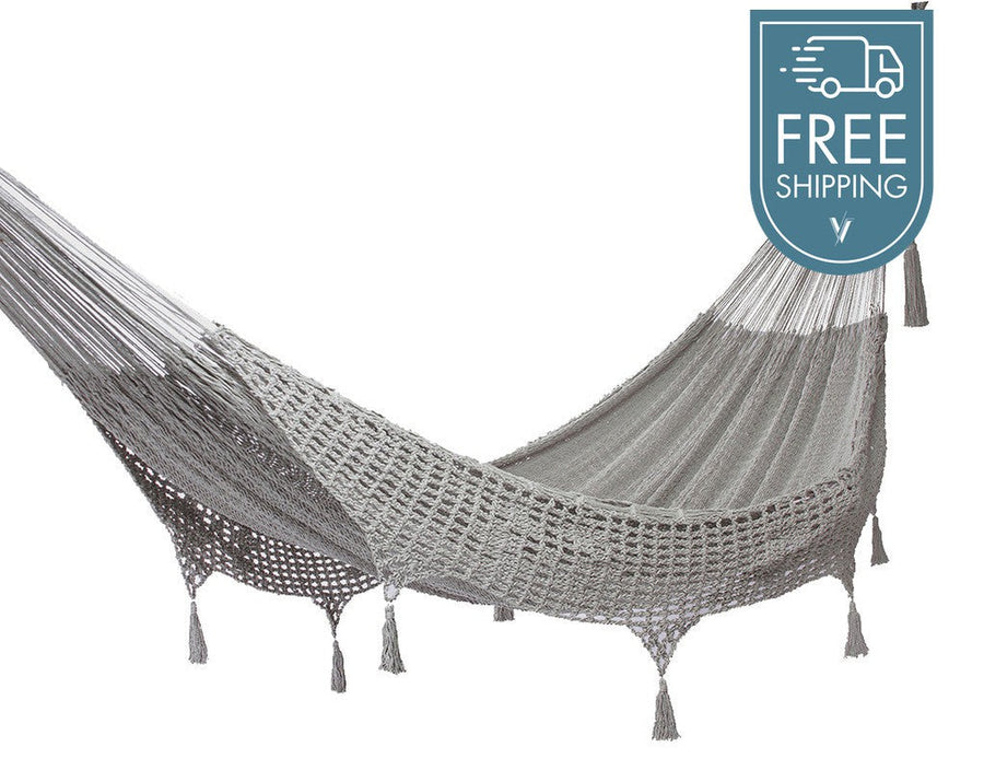 Mayan Legacy Hammock with Hand Crocheted Tassels - King Size - Dream Sands-Vivify Co.