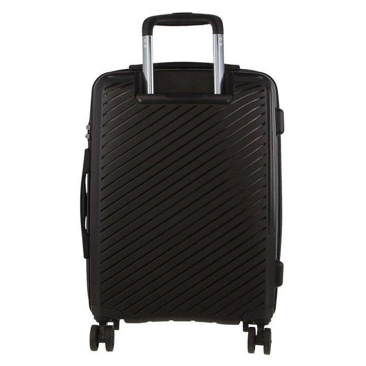 Milleni 3-Piece Hard Case Luggage Set - Black-Vivify Co.