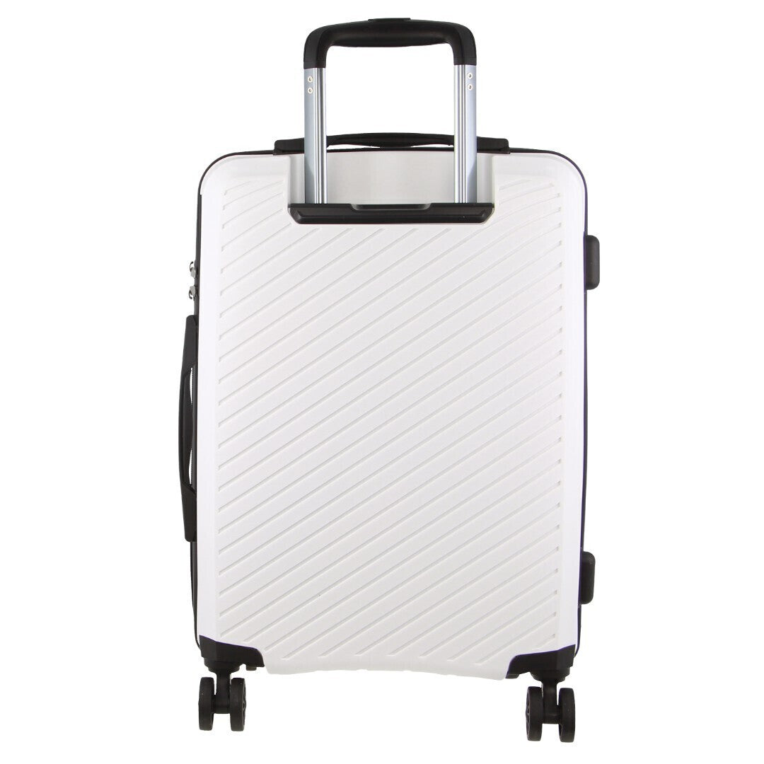 Milleni 3-Piece Hard Case Luggage Set - White-Vivify Co.