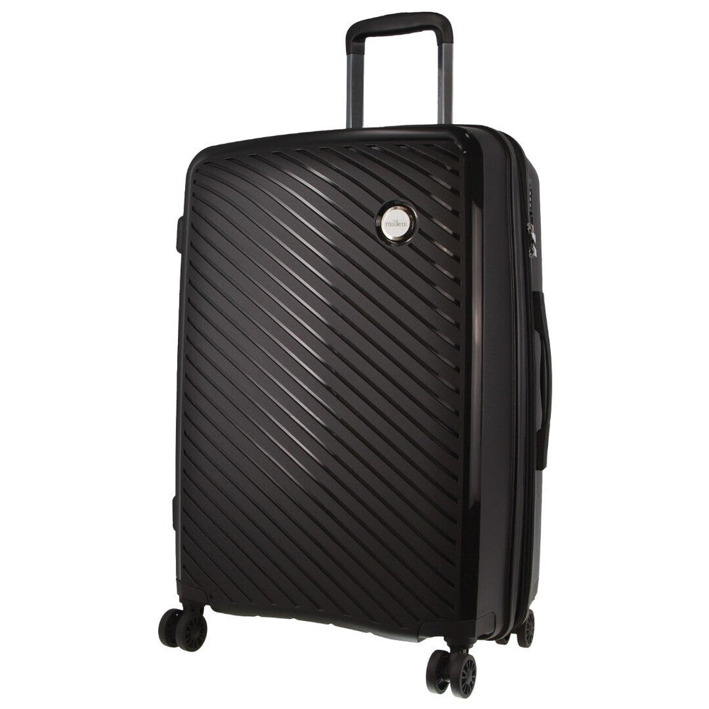 Milleni Hard Case Suitcase Luggage 65cm (82.5L) - Black-Vivify Co.