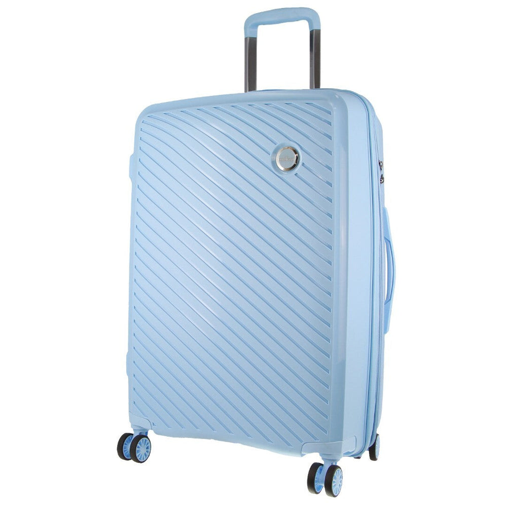 Milleni Hard Case Suitcase Luggage 65cm (82.5L) - Blue-Vivify Co.
