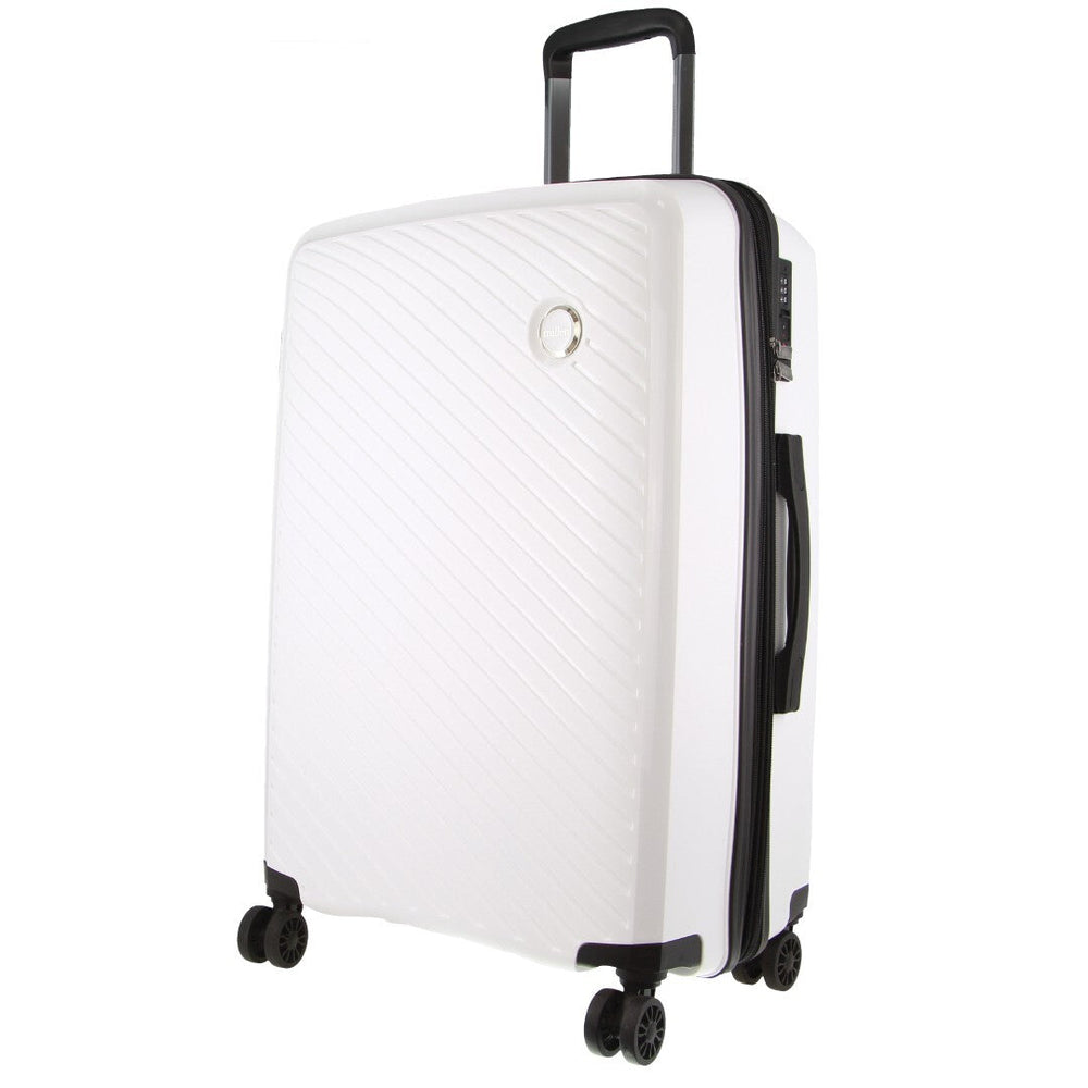 Milleni Hard Case Suitcase Luggage 65cm (82.5L) - White-Vivify Co.