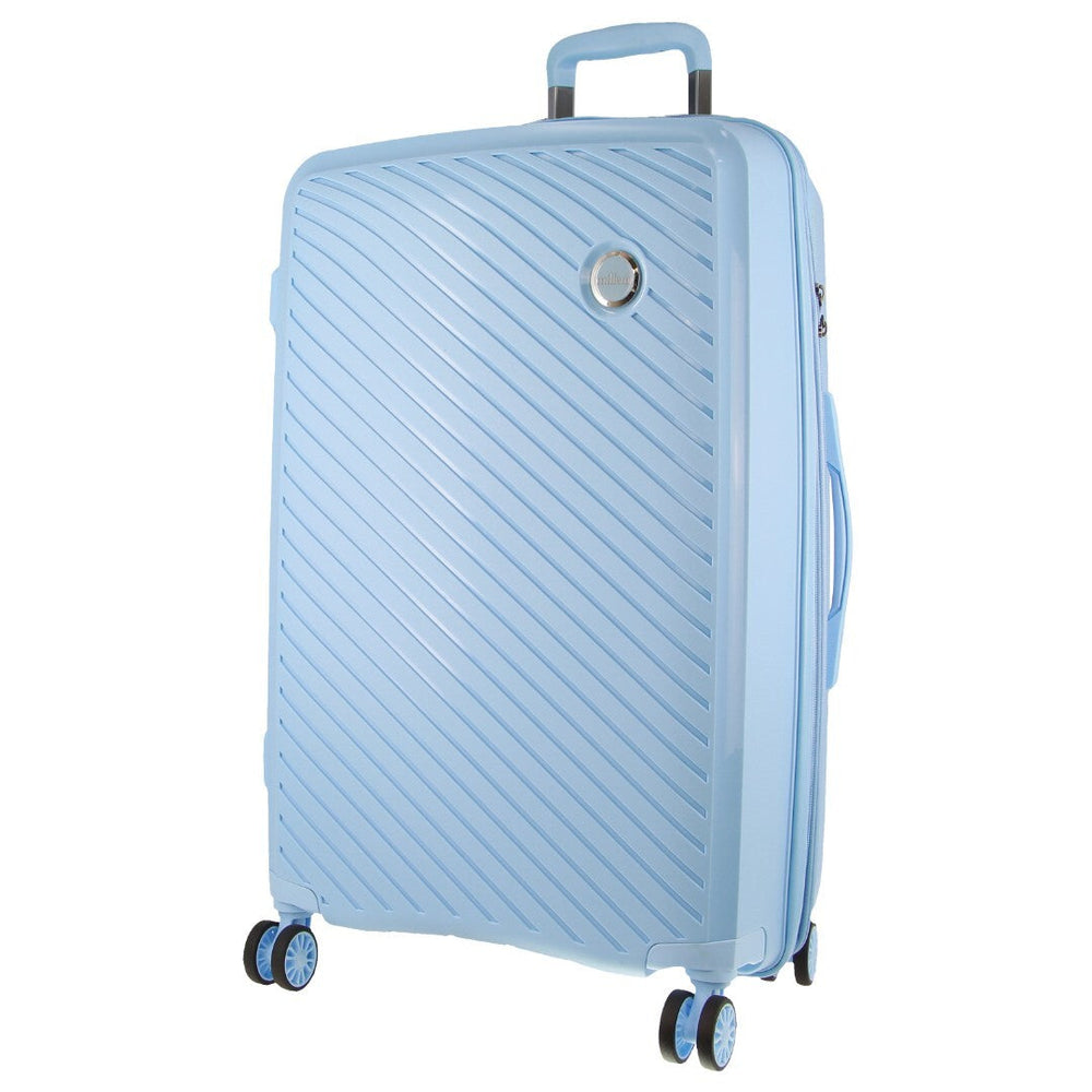 Milleni Hard Case Suitcase Luggage 75cm (124L) - Blue-Vivify Co.