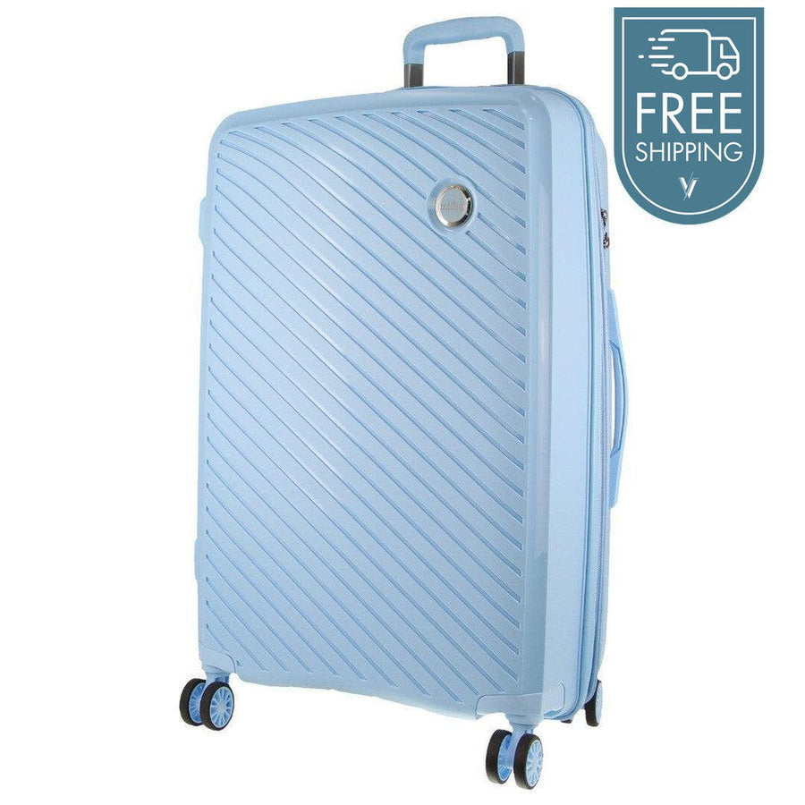 Milleni Hard Case Suitcase Luggage 75cm (124L) - Blue-Vivify Co.