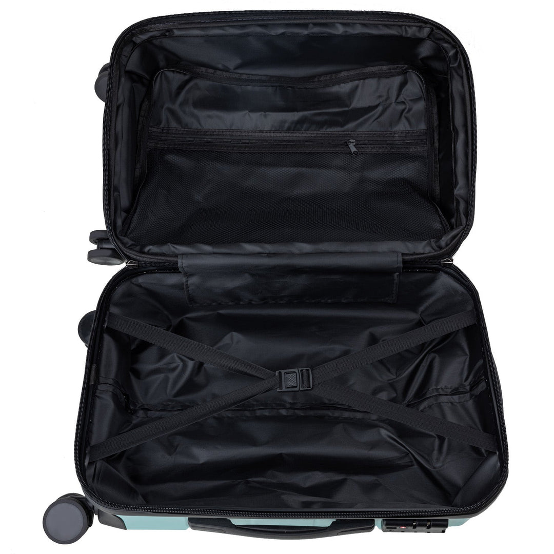 Olympus 3-Piece Artemis Luggage Set Hard Shell ABS+PC - Electric Teal-Vivify Co.