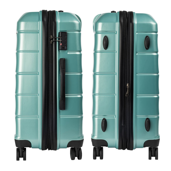 Olympus 3-Piece Artemis Luggage Set Hard Shell ABS+PC - Electric Teal-Vivify Co.