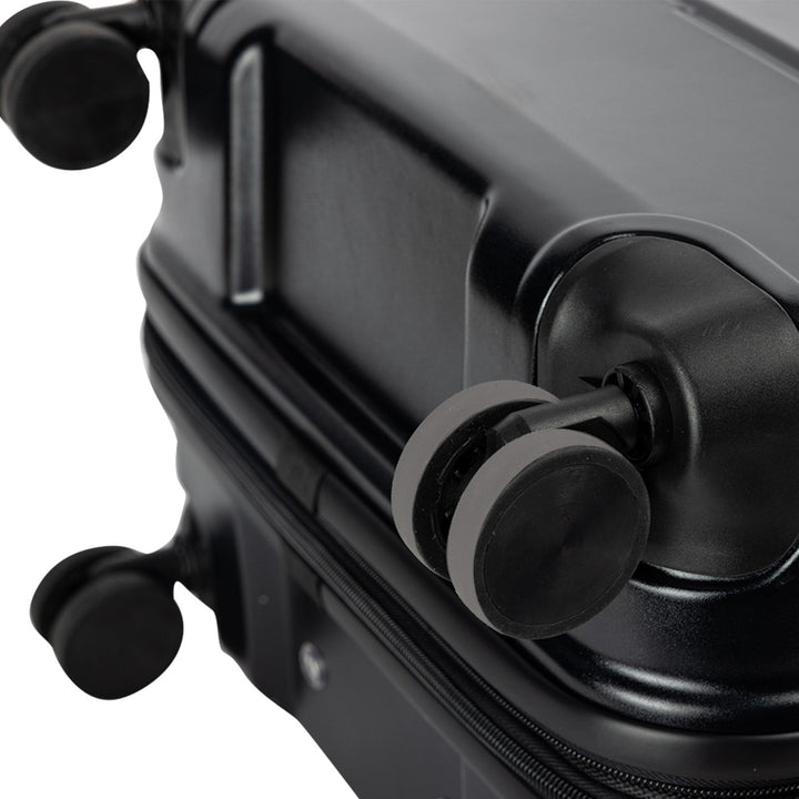 Olympus 3-Piece Artemis Luggage Set Hard Shell Suitcase ABS+PC - Jet Black-Vivify Co.