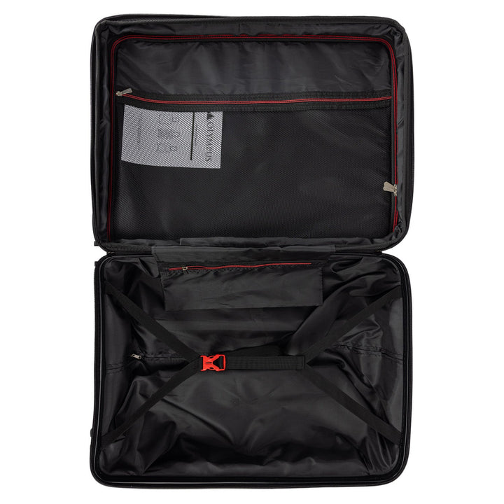 Olympus 3-Piece Astra Luggage Set Hard Shell Suitcase - Obsidian Black-Vivify Co.