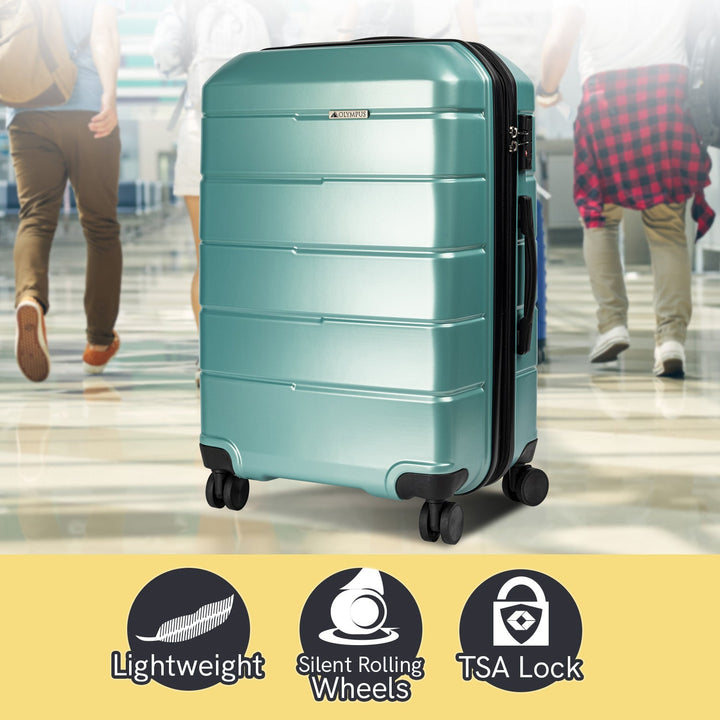 Olympus Artemis 28in Hard Shell Suitcase ABS+PC - Electric Teal-Vivify Co.