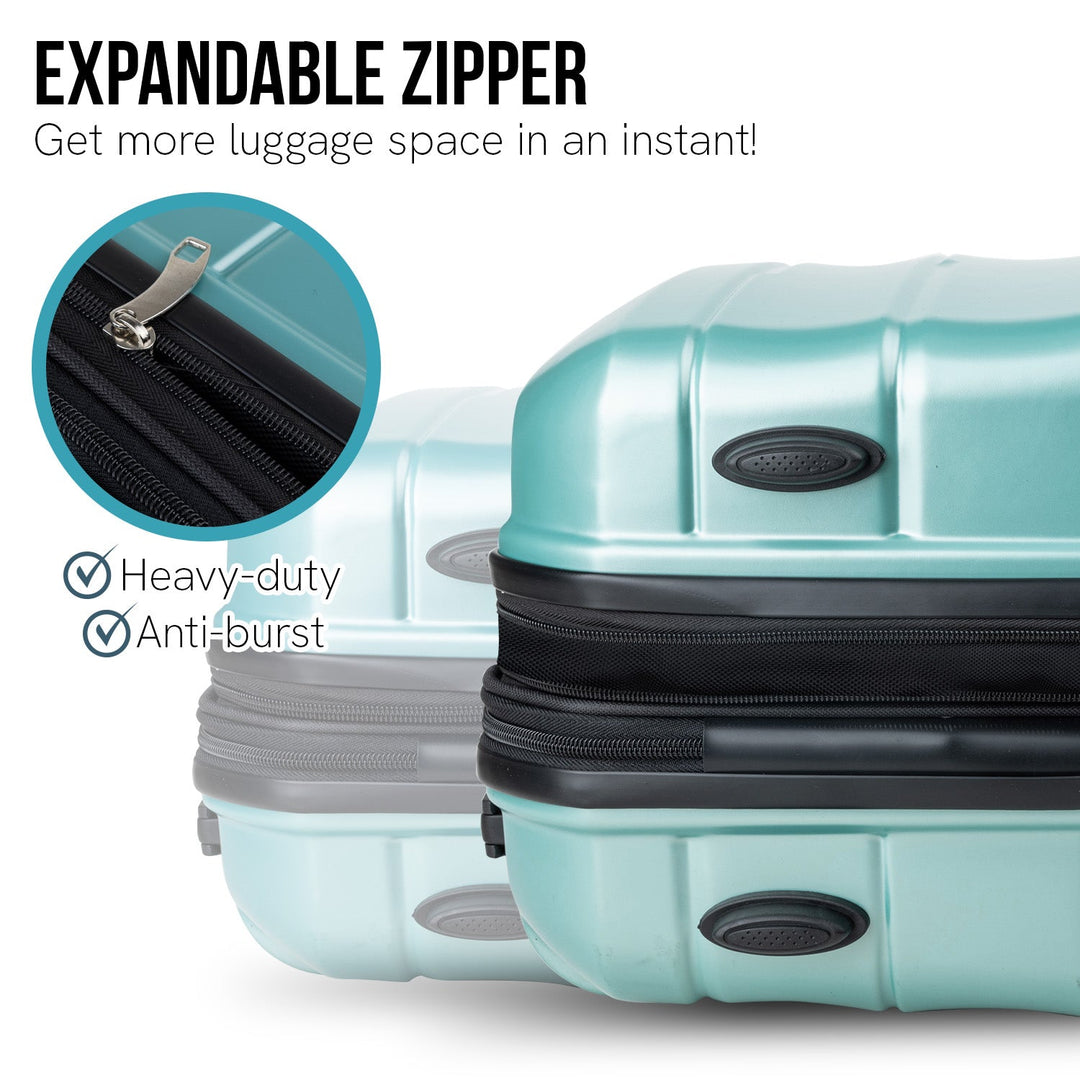 Olympus Artemis 28in Hard Shell Suitcase ABS+PC - Electric Teal-Vivify Co.