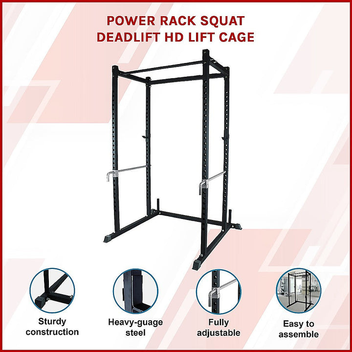 Power Rack Squat Deadlift HD Lift Cage-Vivify Co.