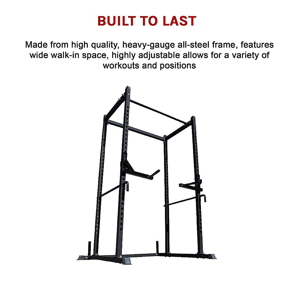 Power Rack Squat Deadlift HD Lift Cage-Vivify Co.