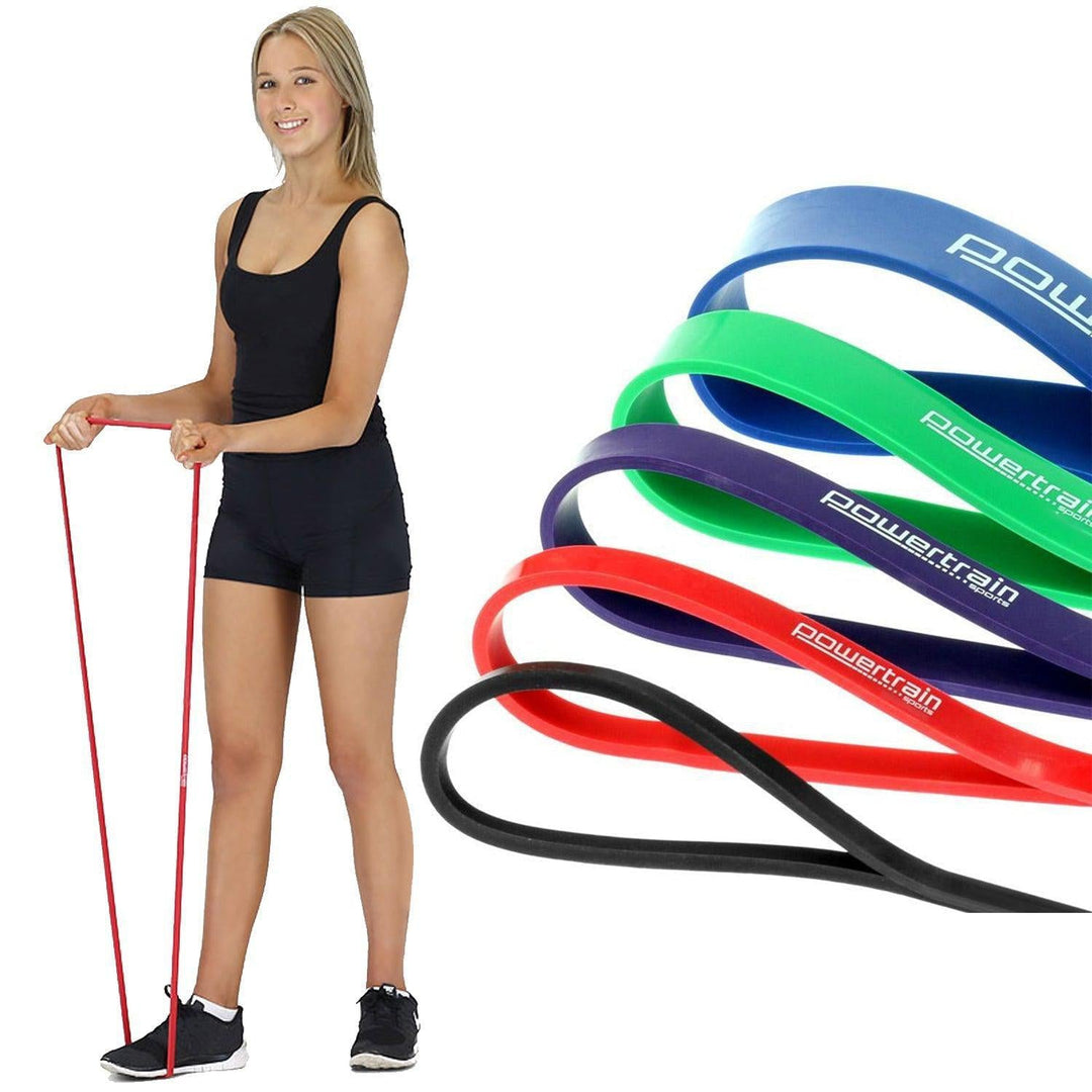 Powertrain 5 Piece Resistance Band Loop-Set-Vivify Co.