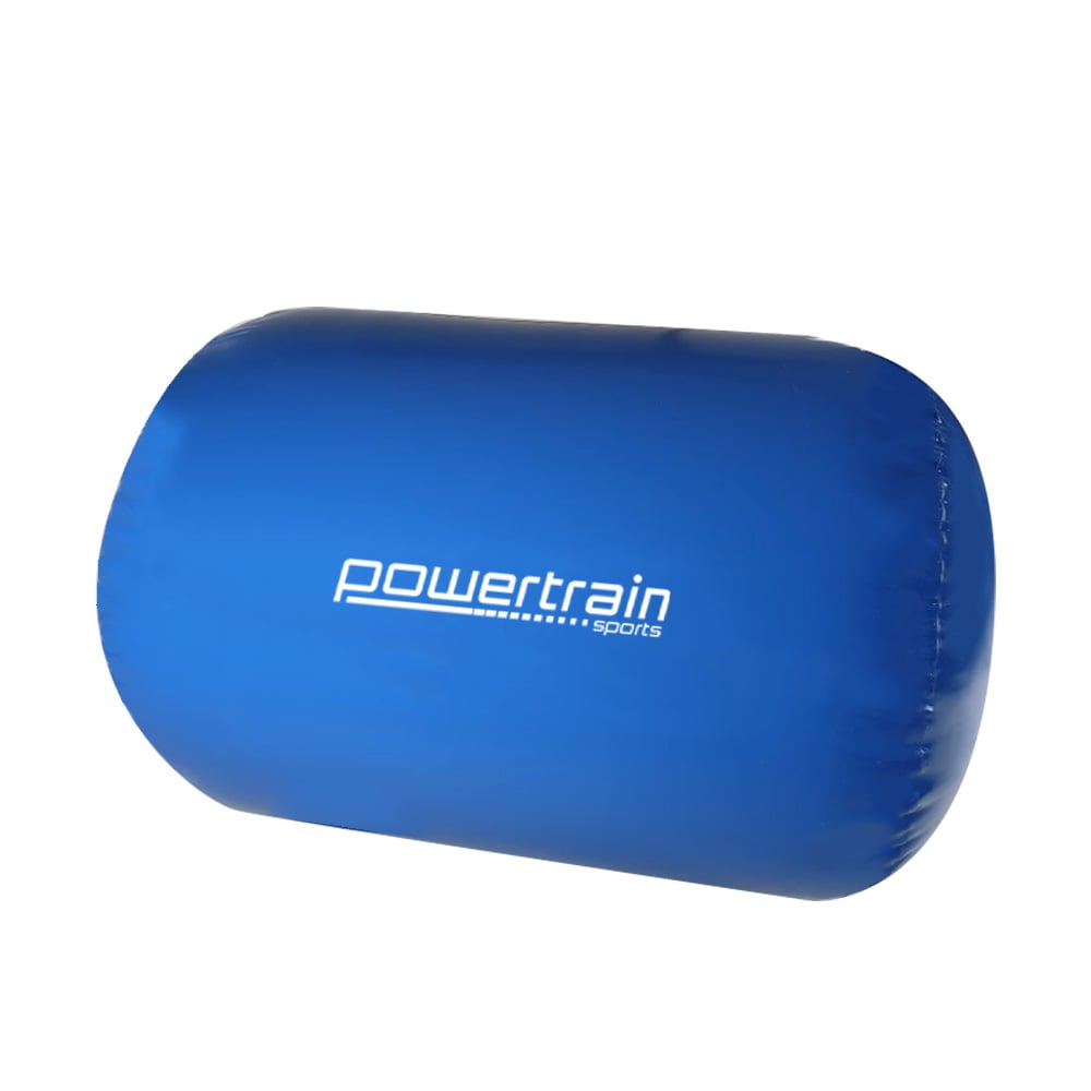 Powertrain Sports Inflatable Gymnastics Air Barrel Gym Exercise Roller 120 x 75cm - Blue-Vivify Co.