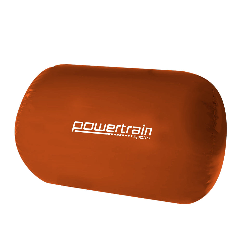 Powertrain Sports Inflatable Gymnastics Air Barrel Gym Exercise Roller 120 x 75cm - Orange-Vivify Co.