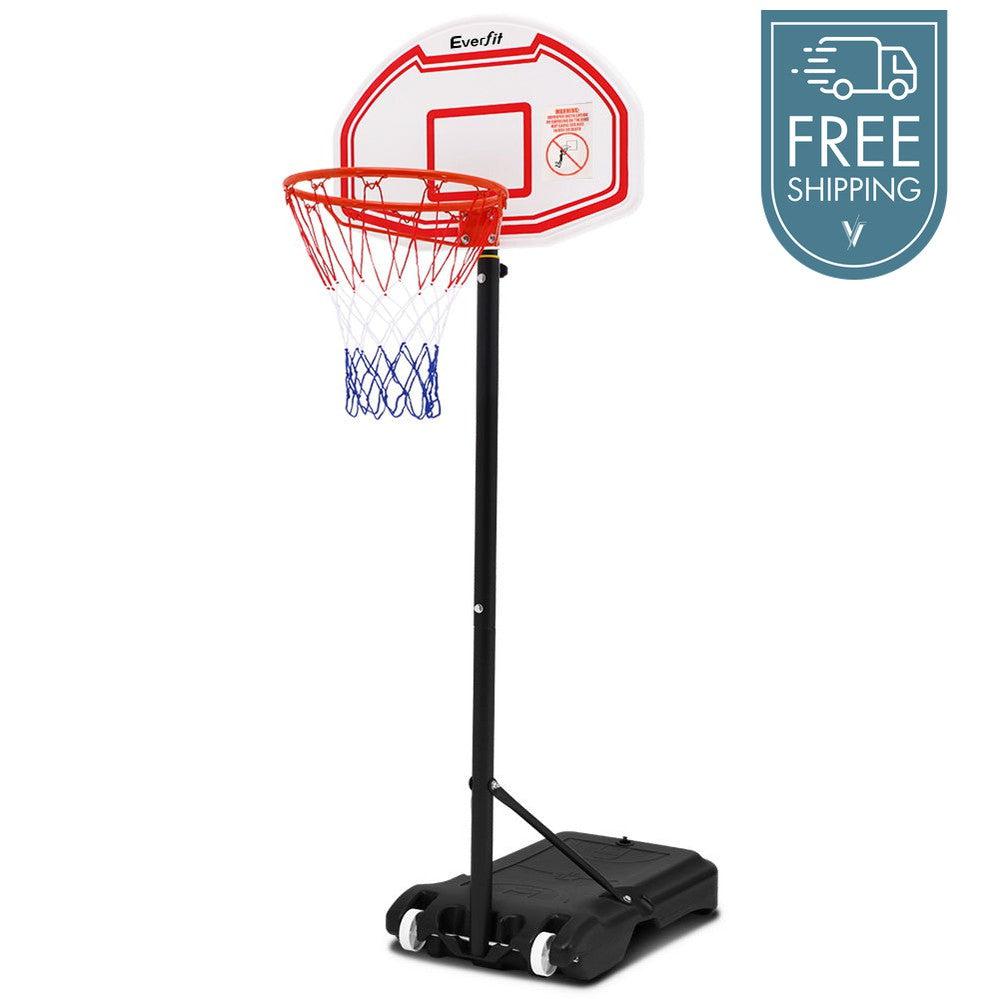 Pro Portable Basketball Stand System Hoop Height Adjustable Net Ring 2.1m-Vivify Co.