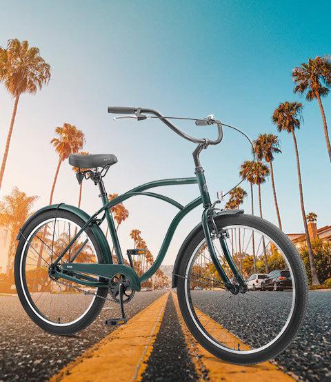 Progear Bikes Miami S1 Cruiser 26*19" - Forest Green-Vivify Co.