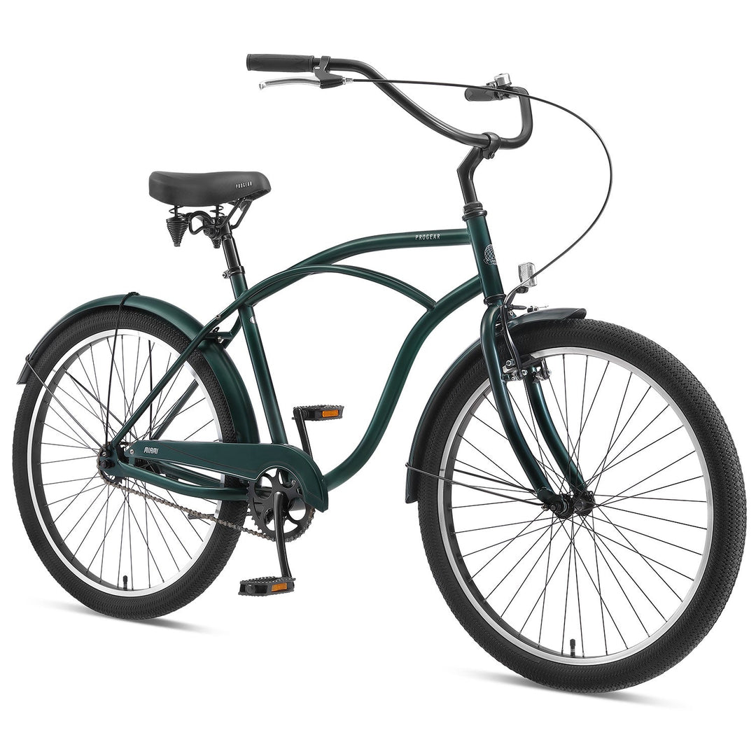 Progear Bikes Miami S1 Cruiser 26*19" - Forest Green-Vivify Co.