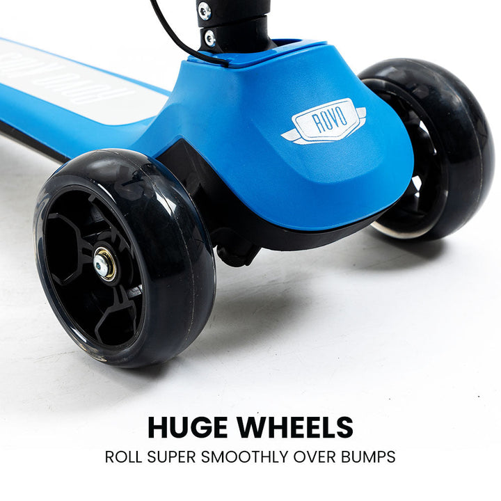 ROVO KIDS 3-Wheel Electric Scooter Ages 3-8 - Blue-Vivify Co.