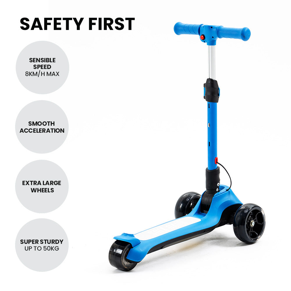 ROVO KIDS 3-Wheel Electric Scooter Ages 3-8 - Blue-Vivify Co.