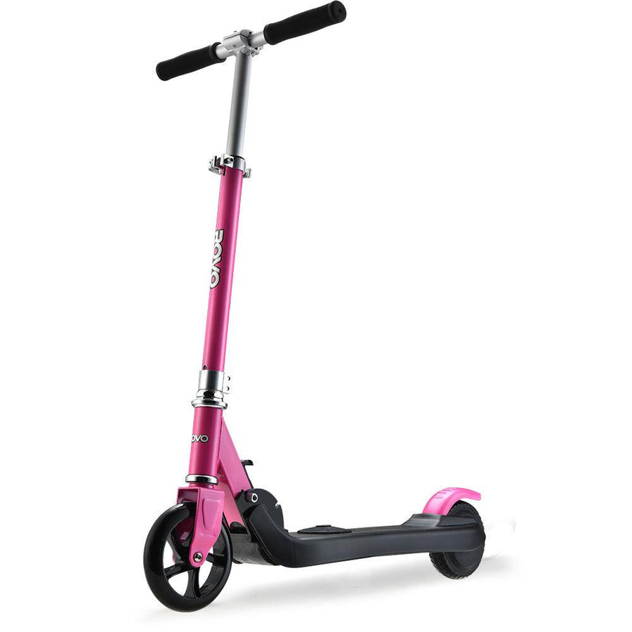 ROVO KIDS Foldable Electric Scooter with 125W Lithium Rechargeable Battery - Pink-Vivify Co.