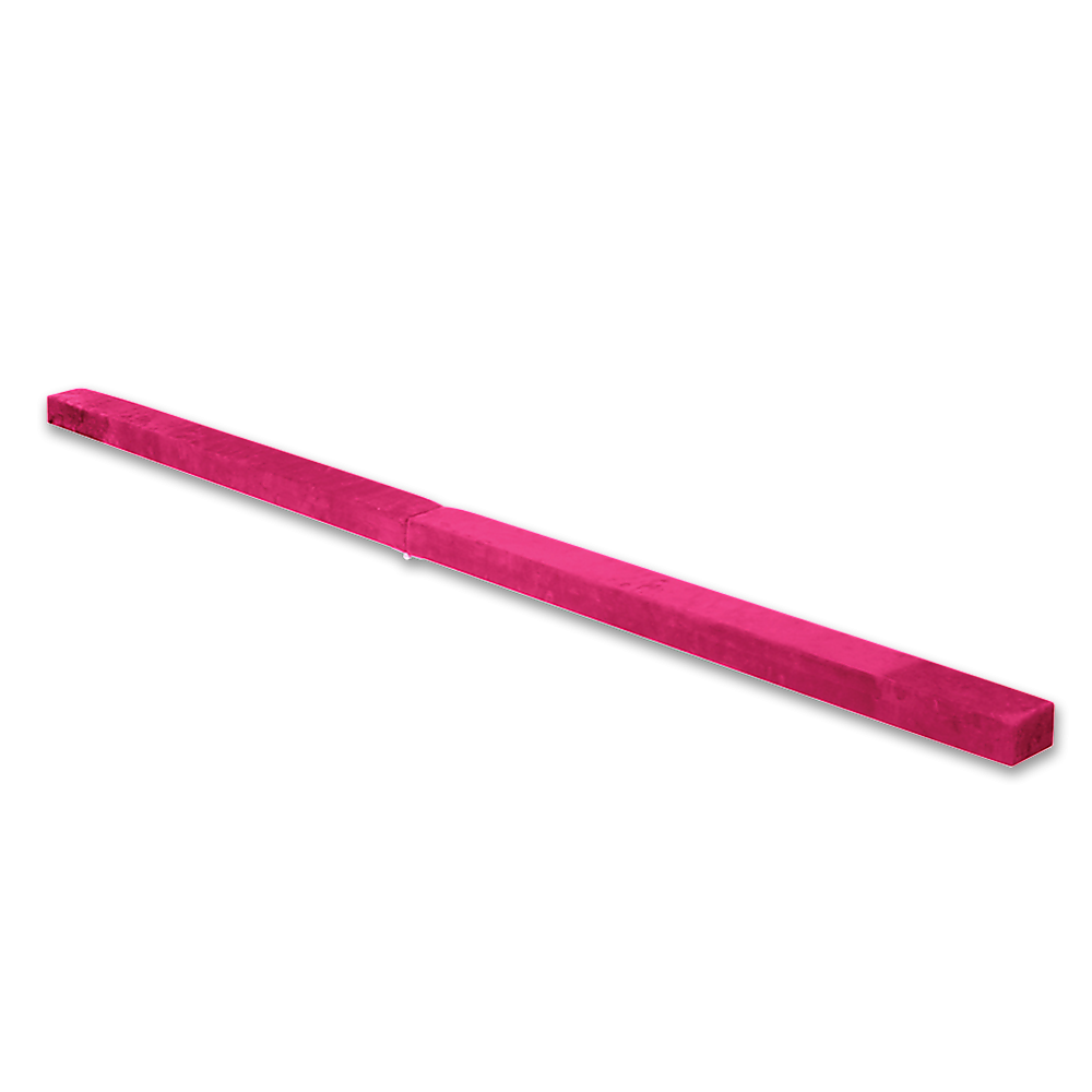 RTM 2.2m Gymnastics Folding Balance Beam Pink Synthetic Suede-Vivify Co.