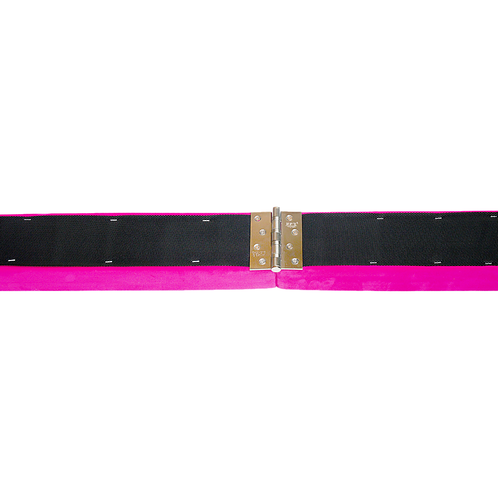 RTM 2.2m Gymnastics Folding Balance Beam Pink Synthetic Suede-Vivify Co.