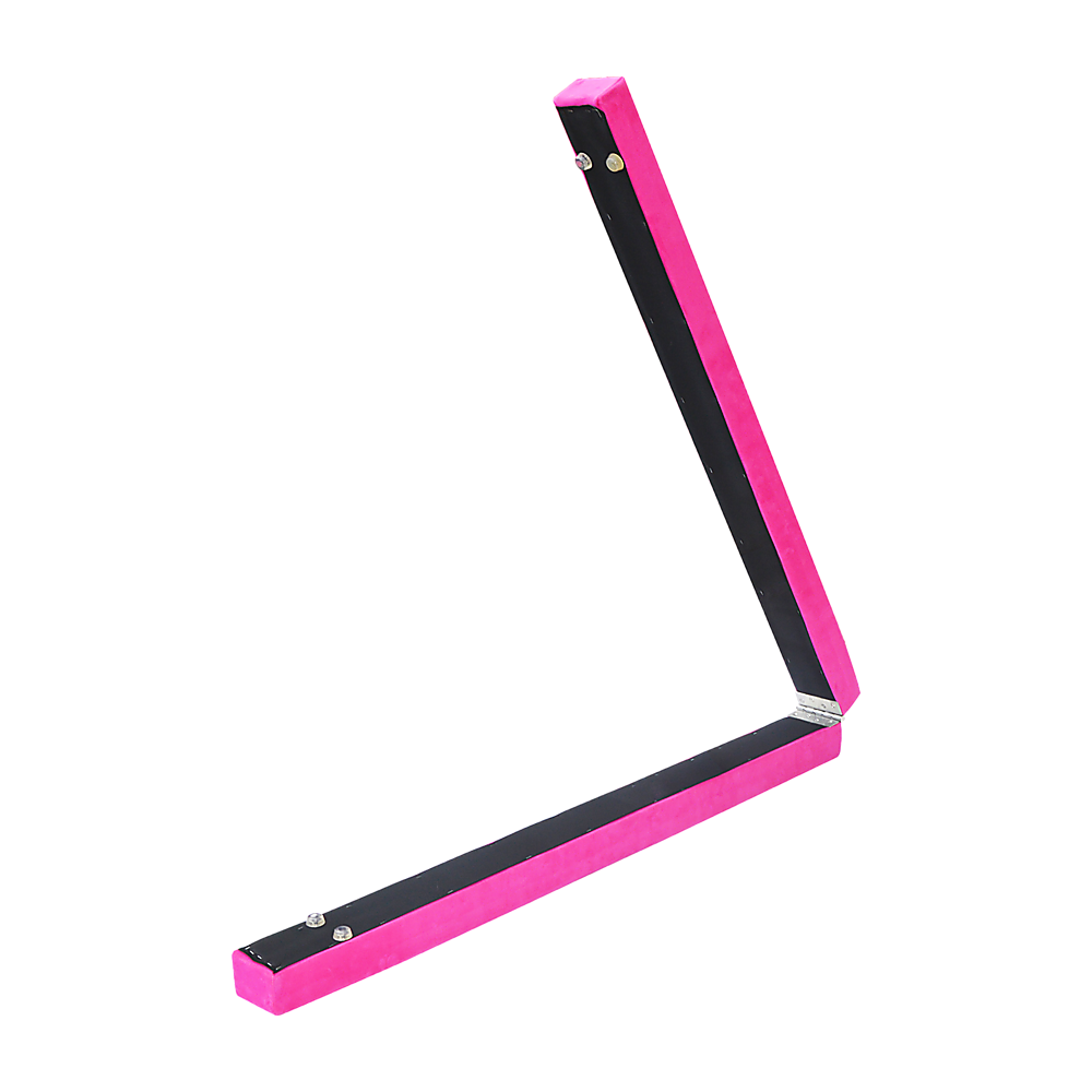 RTM 2.2m Gymnastics Folding Balance Beam Pink Synthetic Suede-Vivify Co.