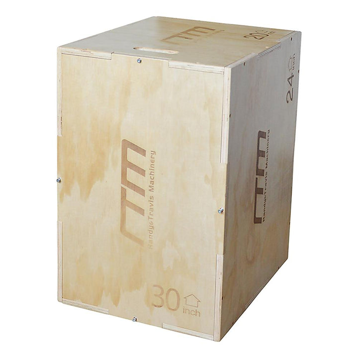 RTM 3-in-1 Plyometric Plywood Jump Box - Light Wood-Vivify Co.