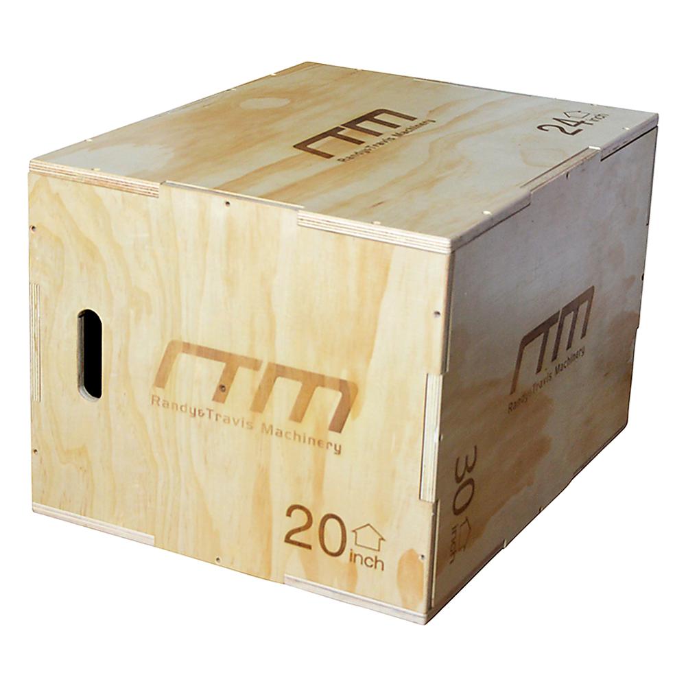 RTM 3-in-1 Plyometric Plywood Jump Box - Light Wood-Vivify Co.