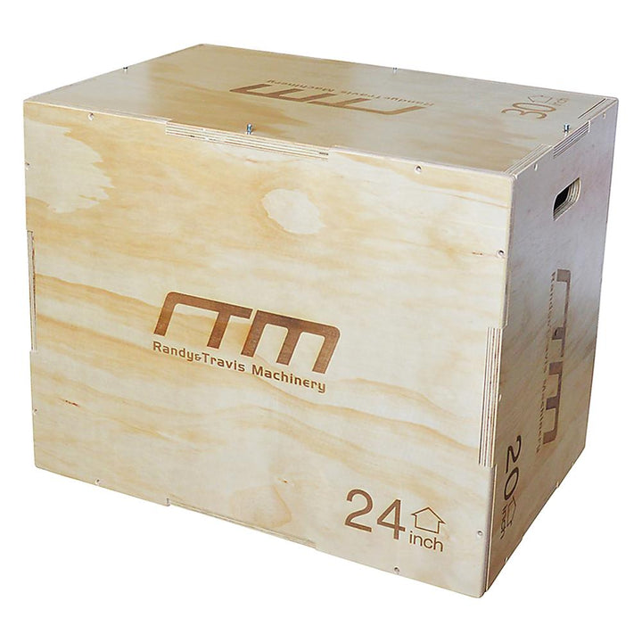 RTM 3-in-1 Plyometric Plywood Jump Box - Light Wood-Vivify Co.