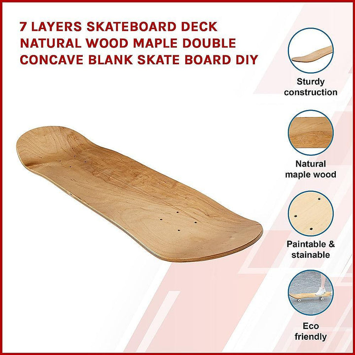 RTM 7-Layer Maple Wood Skateboard Deck-Vivify Co.