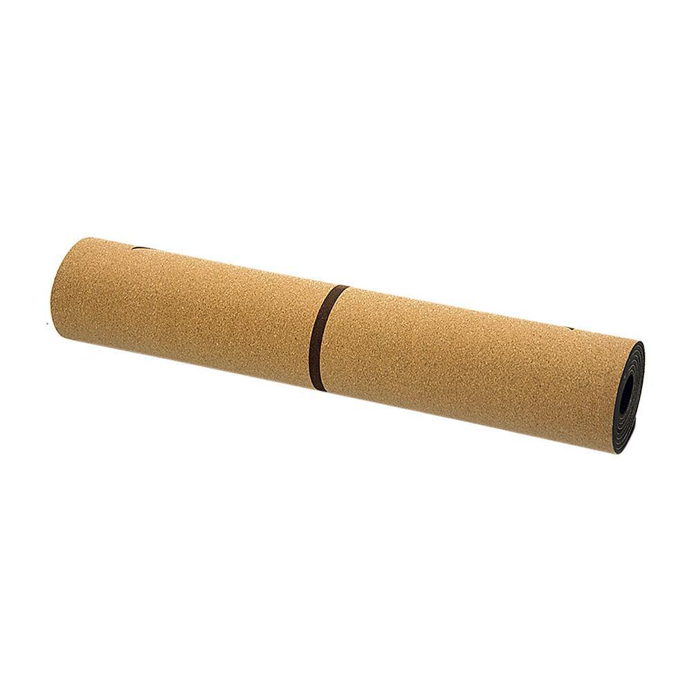 RTM Dual Layer Cork Yoga & Pilates Mat - Tan/Black-Vivify Co.