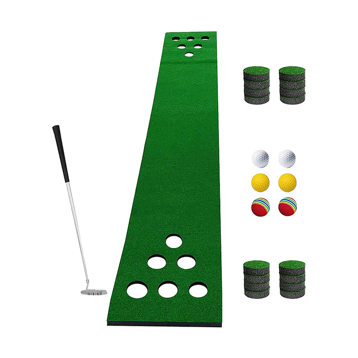RTM Golf Pong Game Putting Mat with 2 Putters, 6 Balls-Vivify Co.
