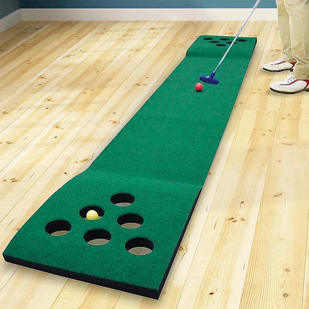 RTM Golf Pong Game Putting Mat with 2 Putters, 6 Balls-Vivify Co.