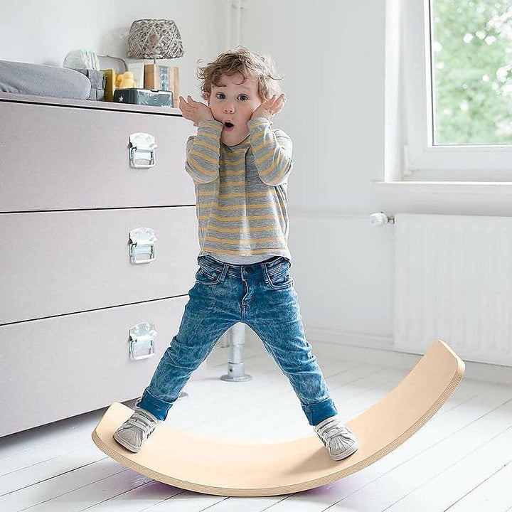 RTM Wooden Balance Board Seesaw Yoga up to 100kgs-Vivify Co.